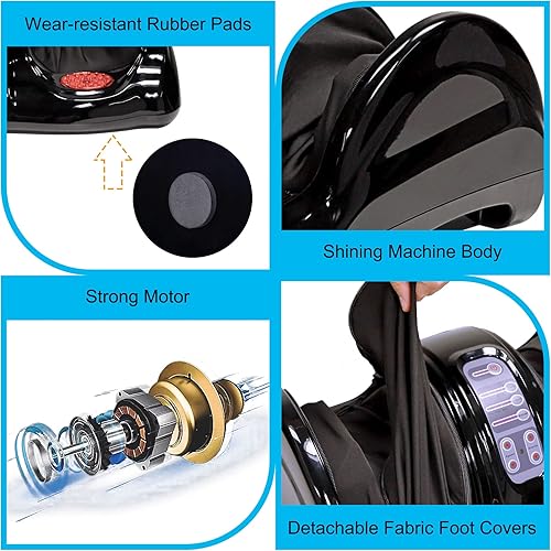 Miniatura 5 de Masajeador eléctrico de pies Shiatsu con control remoto, amasado y rodante, masaje de circulación de piernas y pantorrillas para fascitis plantar y