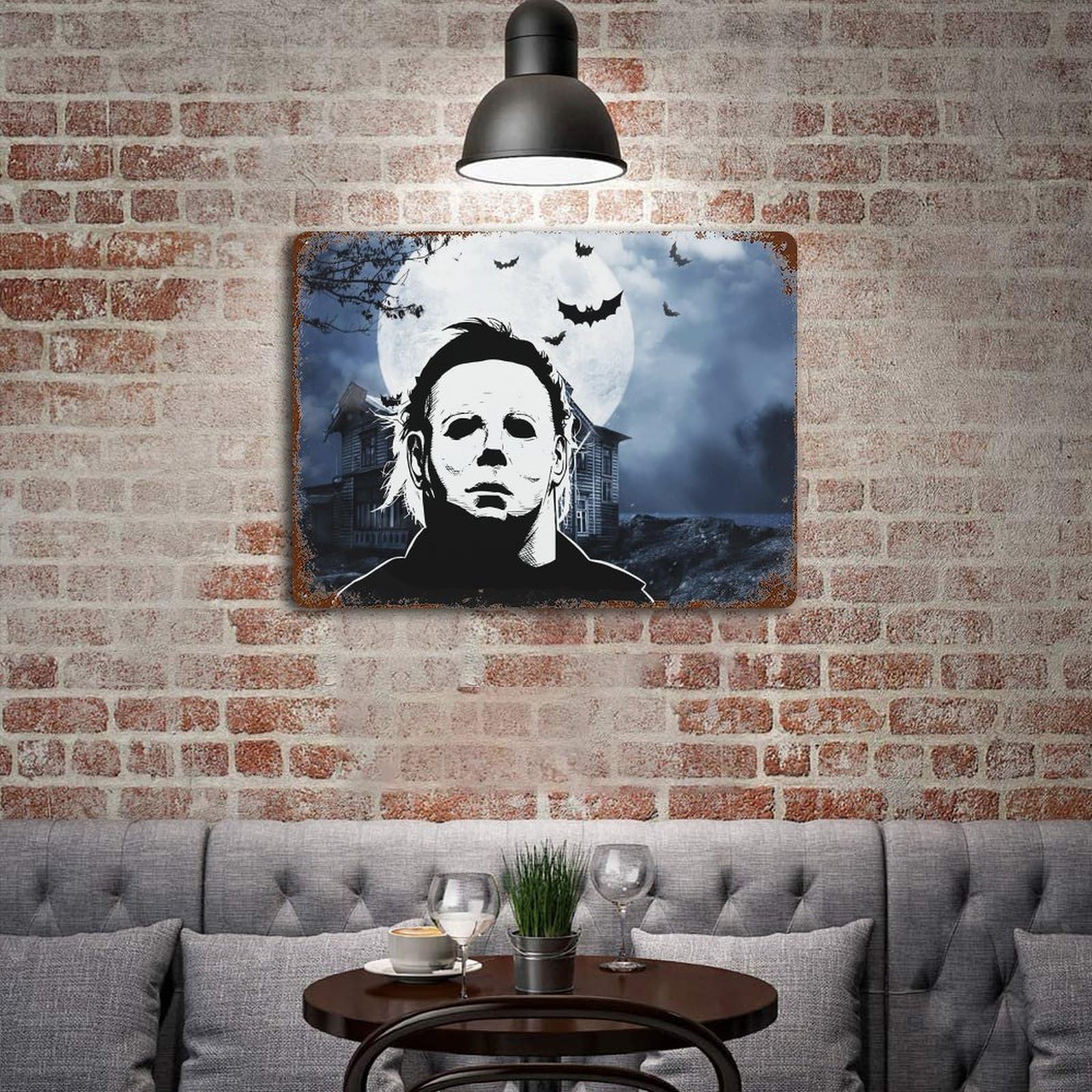 Amazon.co.jp: ブリキ看板 ブギーマン ハロウィン マイケル