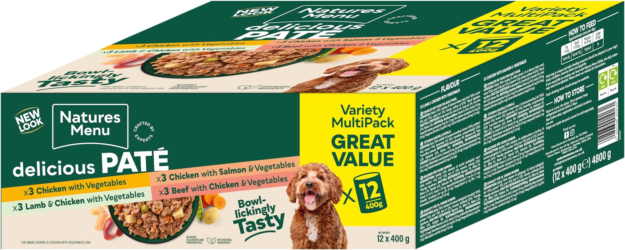 – Wet food for Adult Dogs - Multipack 12 x 400g