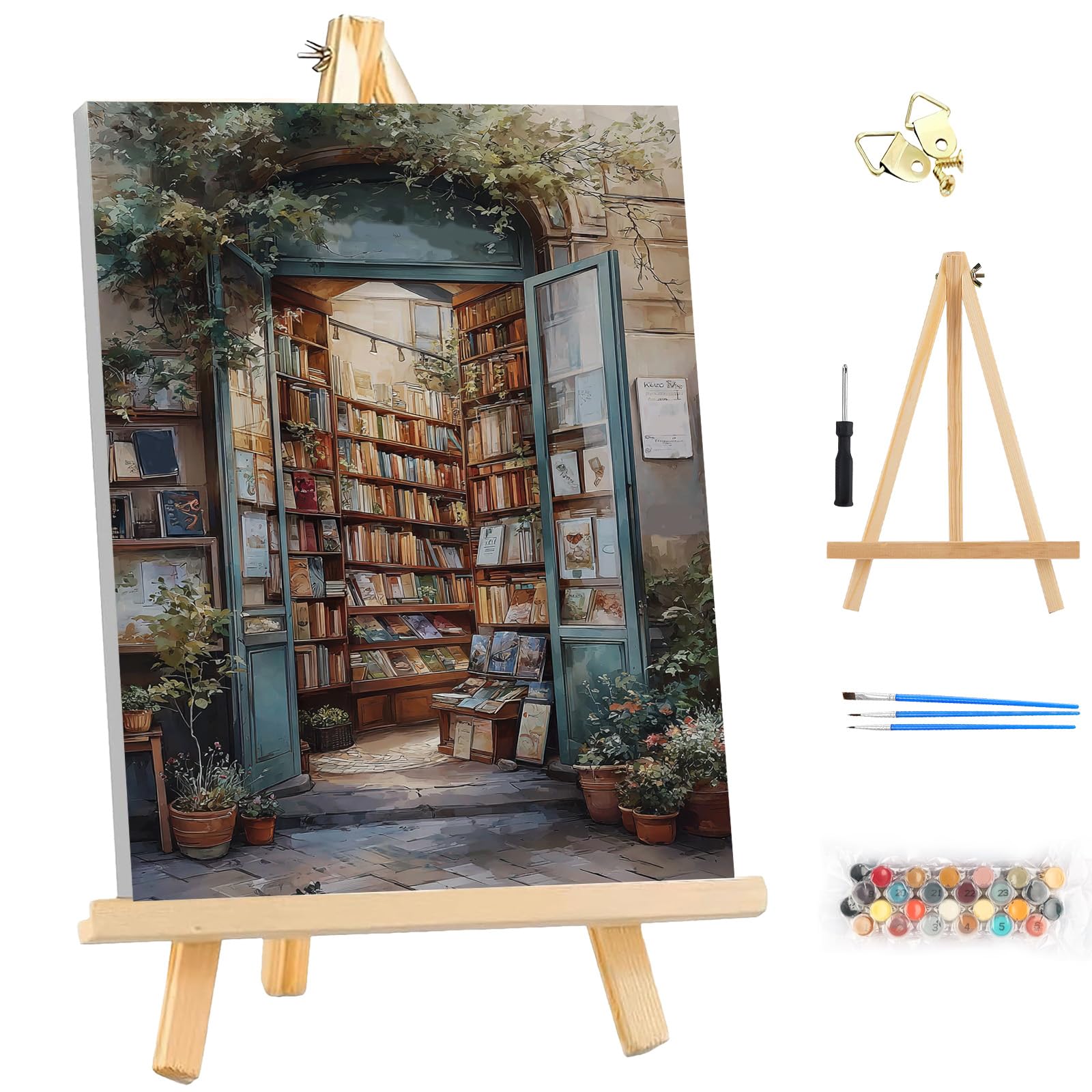 Kit De Pintura Por Números Para Adultos Con Marco – Lienzo De 30x40cm Con Pigmentos Acrílicos | Manualidad DIY Para Decoración Del Hogar Y Regalo Creativo