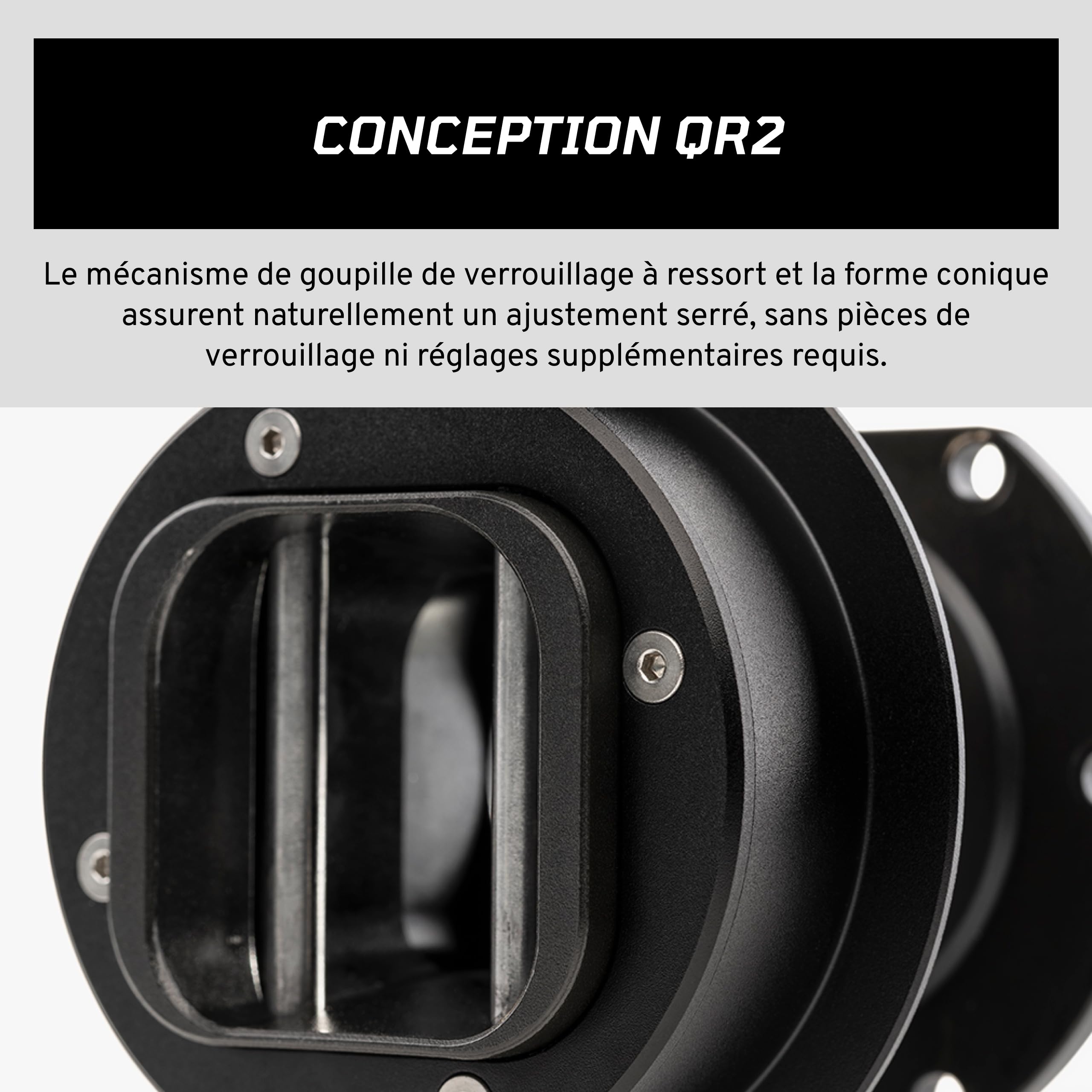 FANATEC Simulation de Course QR2 Wheel-Side — Blocage Rapide Dérivé Du Sport Automobile, Corps en Aluminium, Mécanisme de Goupille de Verrouillage à Ressort, Fixation Ultra-Rapide — PC