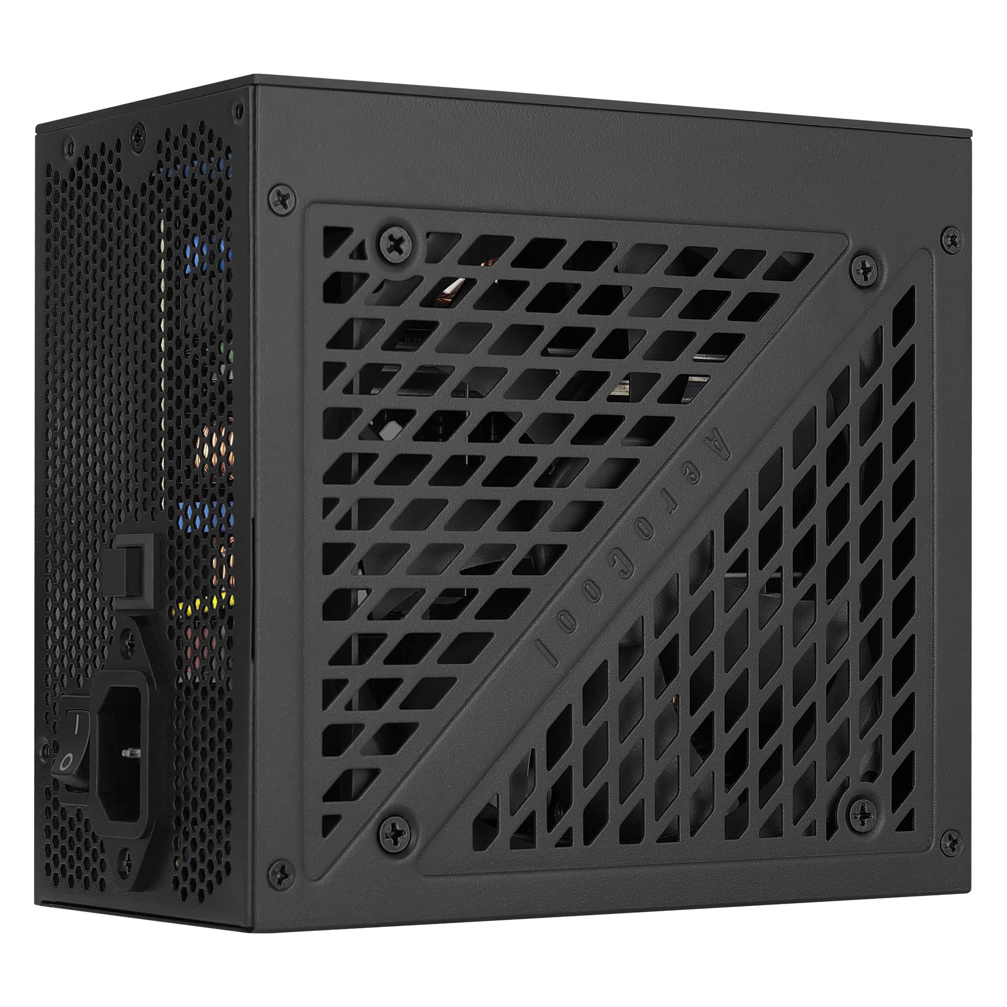 Aerocool MIRAGEGOLD850, zasilacz PC 850 W, RGB Infinity Mirror, złoto 80 Plus, japońskie kondensatory