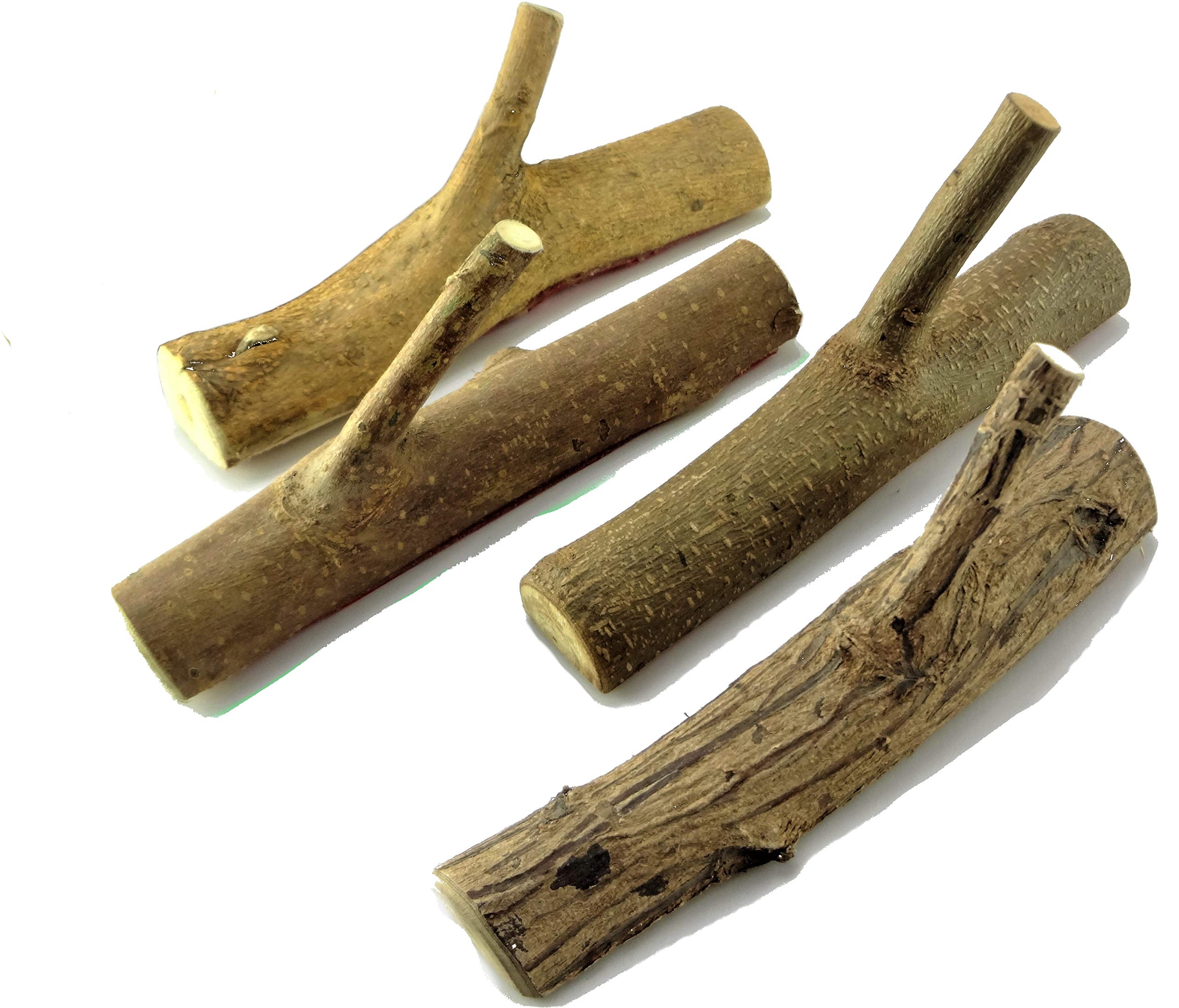 Craftiers Pack of 4 Vintage Real Wooden Tree Branch Wall Hook,Rustic Decorative Wood Adhesive Hooks. Key Holder, Coat Hooks (2cm - 3cm)