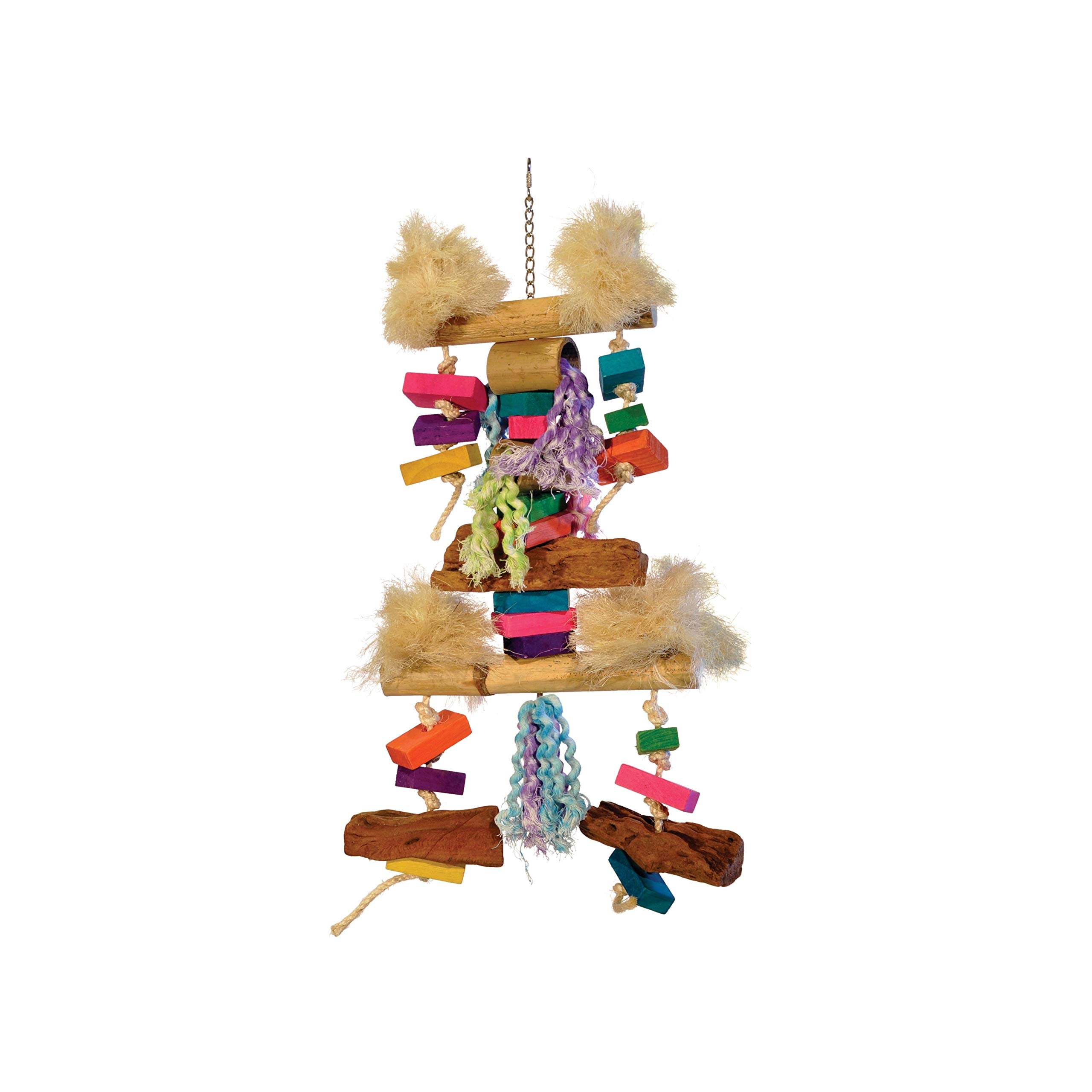 Prevue Pet Products Preen & Pacify Bodacious Bites Fluff N Stuff Bird Toy 62472