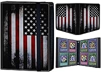 Vista 31 de Carpeta para tarjetas coleccionables de 4 bolsillos, 160 tarjetas, libro con banda elástica que se adapta a la mayoría de tarjetas