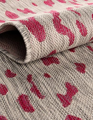 Vista 25 de Unique Loom Outdoor Safari Collection - Alfombra Samburu (10 pies cuadrados, natural/marrón claro)