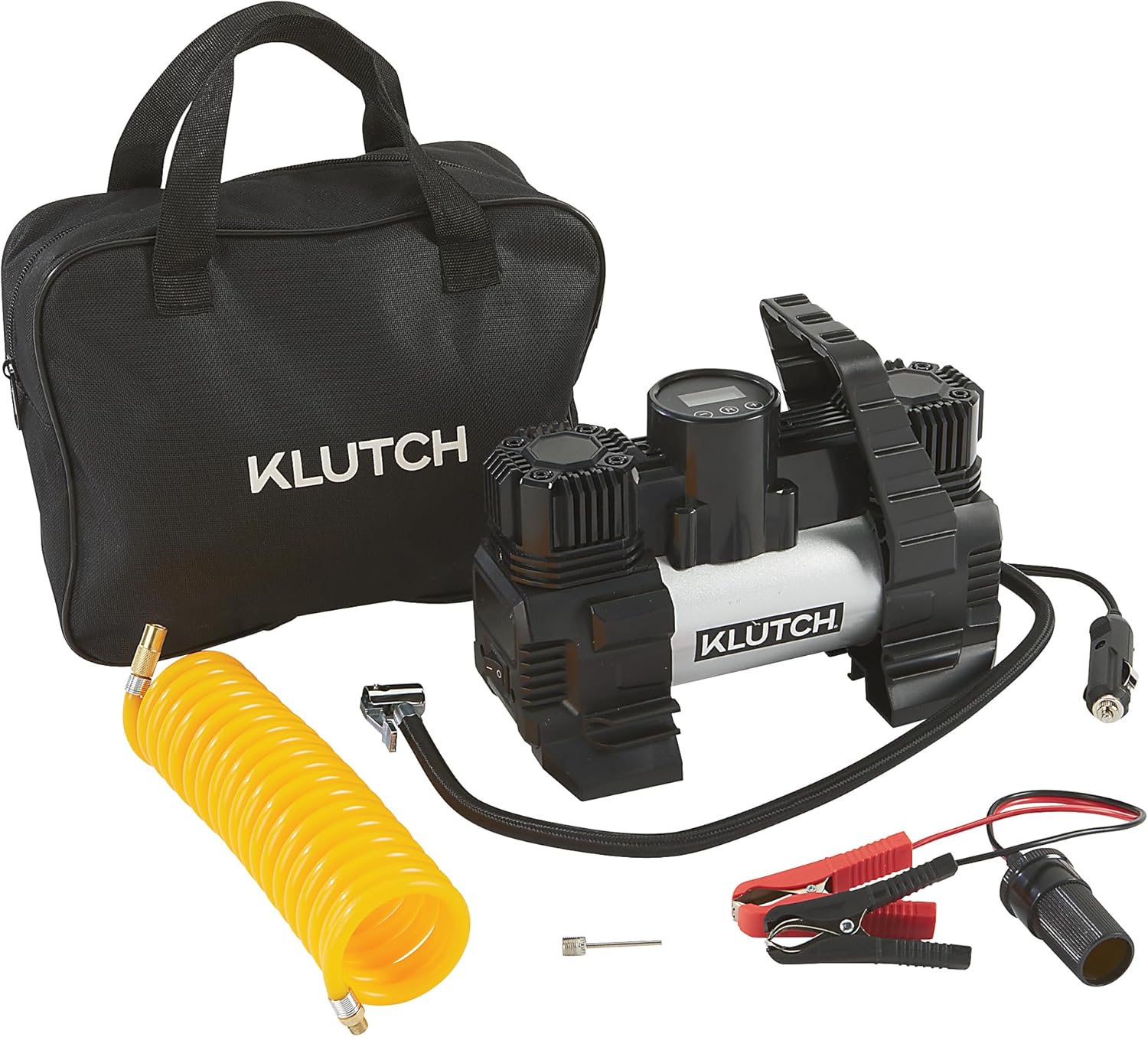 Klutch Digital Air Inflator, 1.59 CFM, 12V DC, 120 Max. PSI