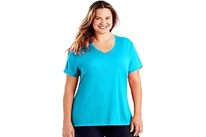 Womens Short Sleeve 4X-5X Plus Size T-Shirt: Cool Dri Comfort
