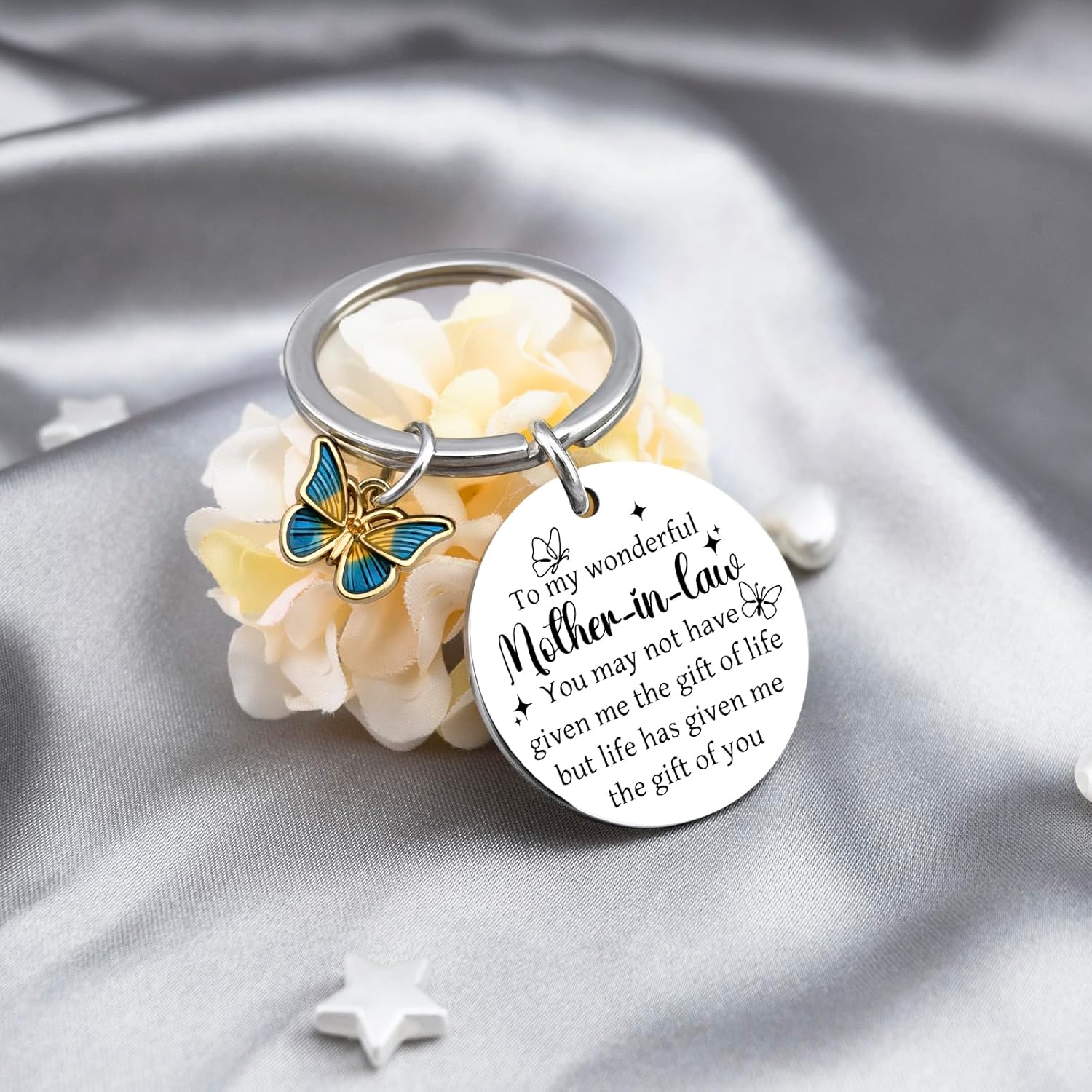 Valentines Day Gifts for Mother in Law Birthday Gifts Mother of the Groom Gift Best Mothers in Law Keychain Wedding Mothers Day Thanksgiving Christmas Gift for Mom Keyring - Image 4