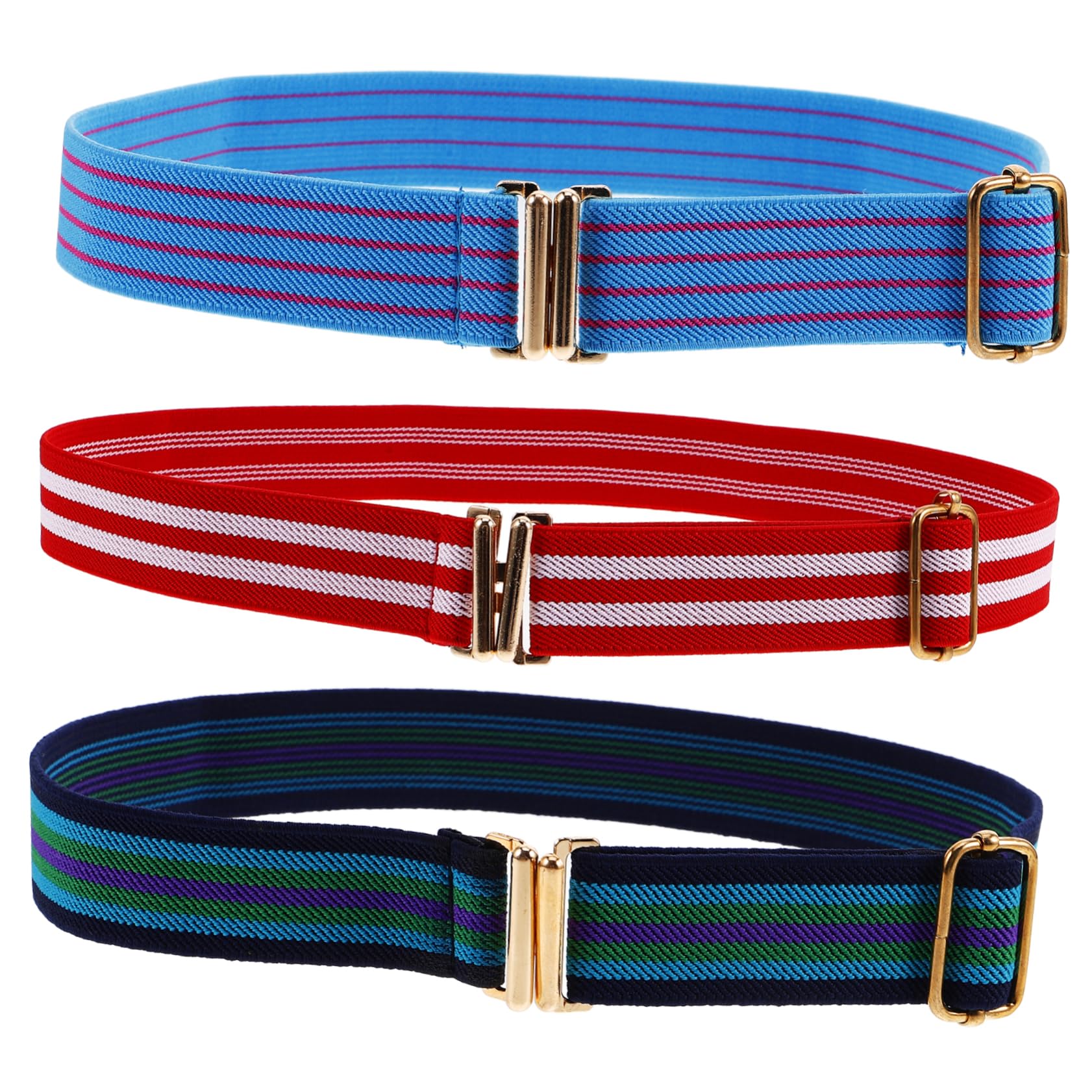 LIFKOME Adjustable Elastic Children Belt Boys Brown Kids Belt Buckle Random Color