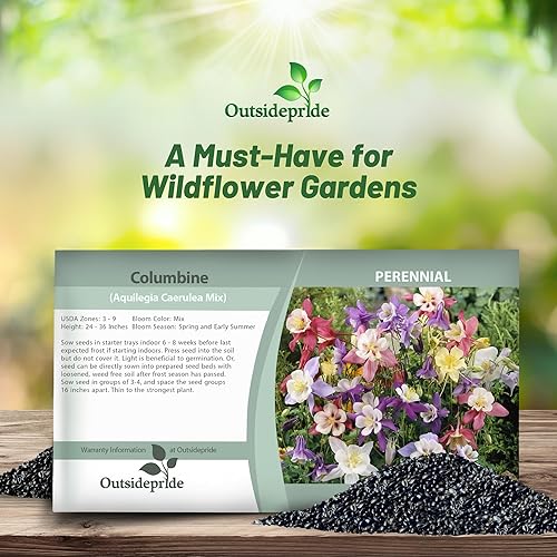 Miniatura 4 de Outsidepride Aquilegia Caerulea - Mezcla de semillas de flores de Columbine - 1000 semillas