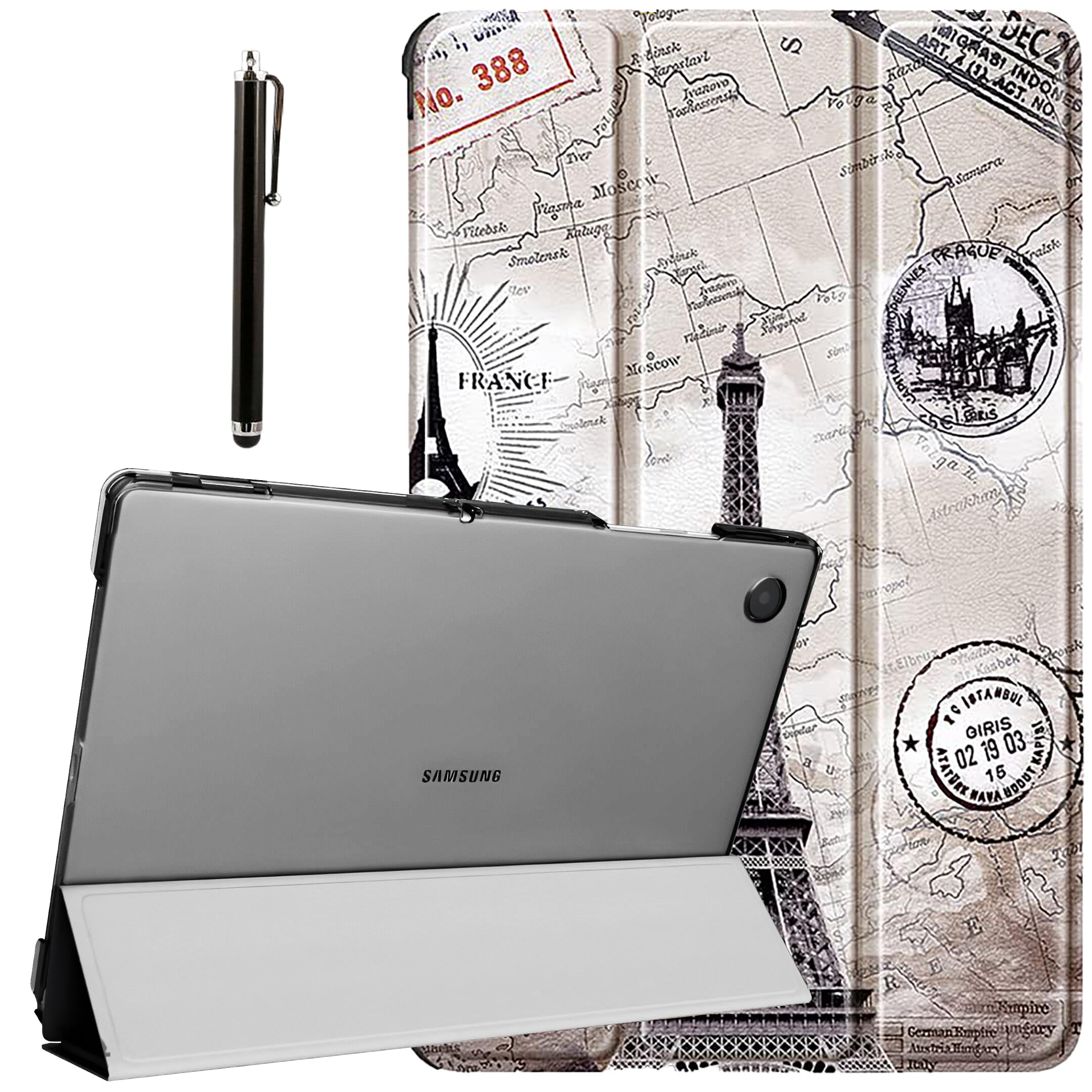 ProElite Cover for Samsung Galaxy Tab A9 Plus 11 inch Case Cover, Smart Flip Case Cover for Samsung Galaxy Tab A9+ 11 inch Translucent Back with Stylus Pen, Marble Purple — Amazon image 22