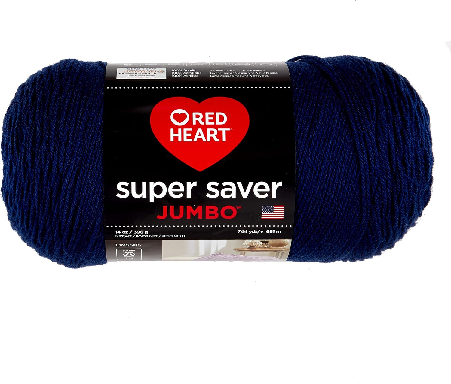 Red Heart Super Saver Jumbo Yarn Soft Navy