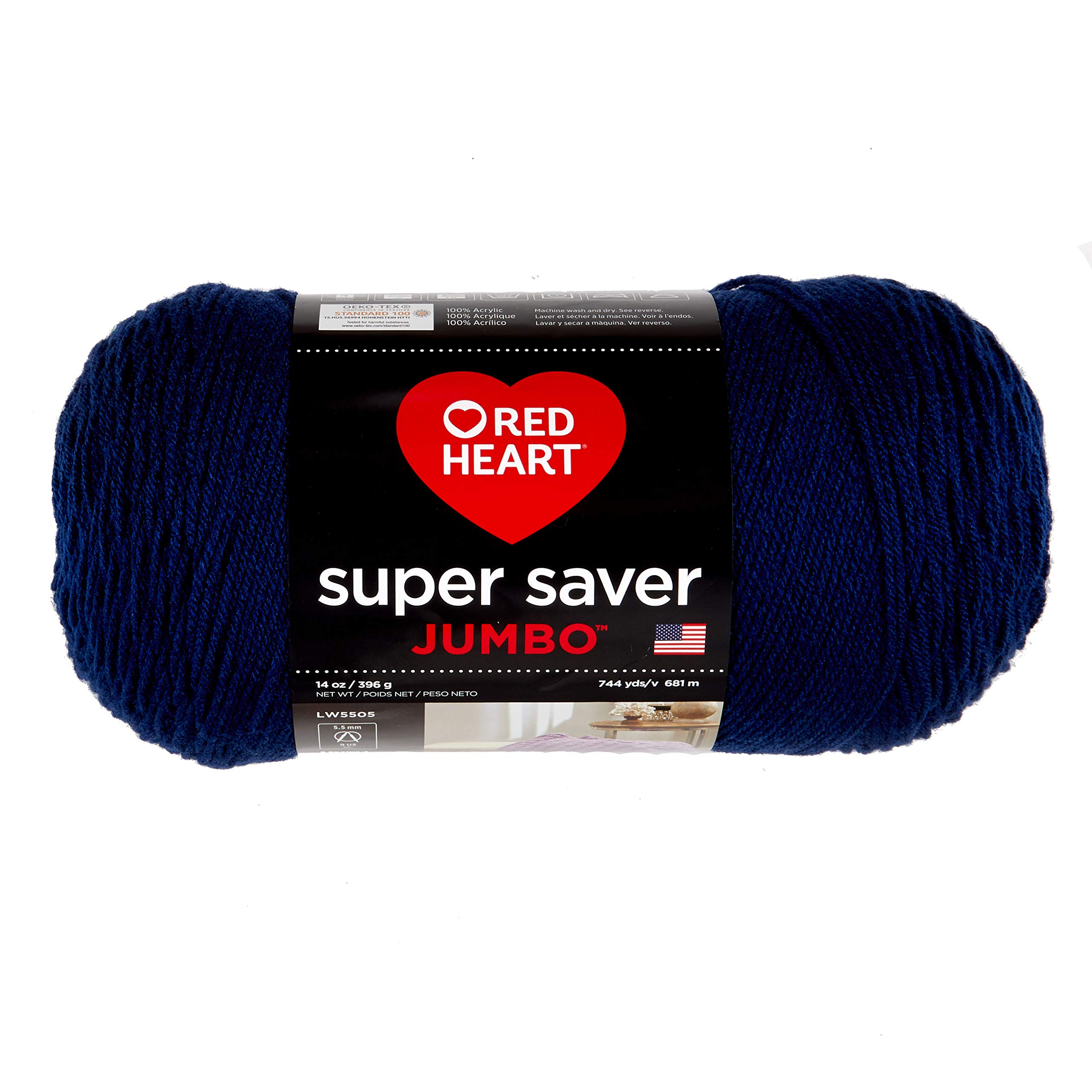 Red Heart Super Saver Jumbo Yarn Soft Navy