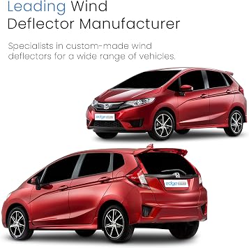 EdgeVisors Wind Deflectors Honda Jazz MK3 5Dr Hatchback 2015-2020 4pc