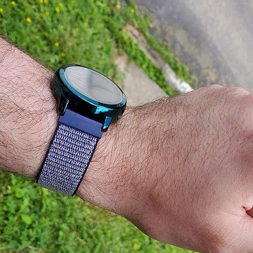 Miniatura 2 de Correa deportiva de nylon de 0.8” de liberación rápida Compatible con Samsung Galaxy Watch de 1.65”, Active2 de 1.73” o 1.57”, Gear Sport, Gear S2