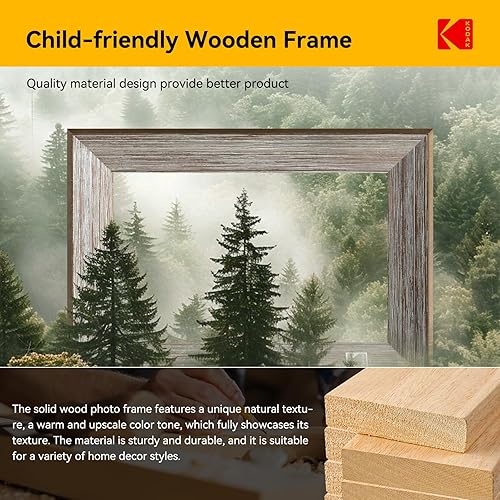 Miniatura 2 de KODAK Marco de fotos digital WiFi de 10.1 pulgadas con almacenamiento de 32 GB, marco de fotos digital inteligente electrónico, pantalla táctil IPS