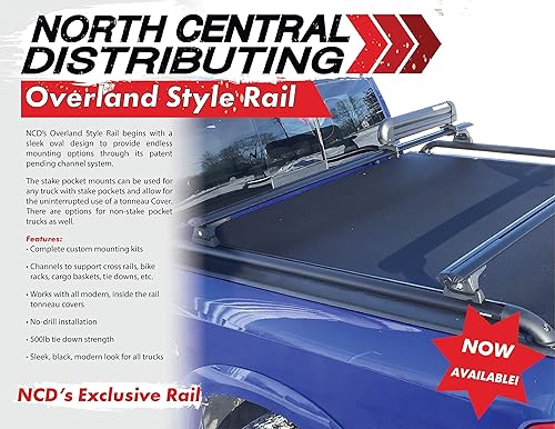 Miniatura 4 de Putco Rieles de cama laterales negros con ranura en T para Toyota Tundra 2007-2021 - Cama de 6 pies 7 pulgadas