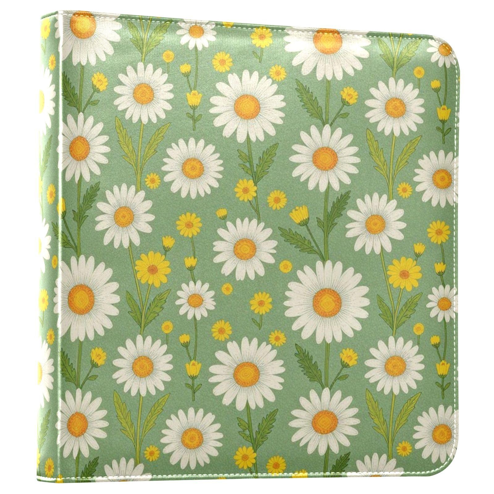 Daisy Green Meadow Album fotograficzny ze skóry PU