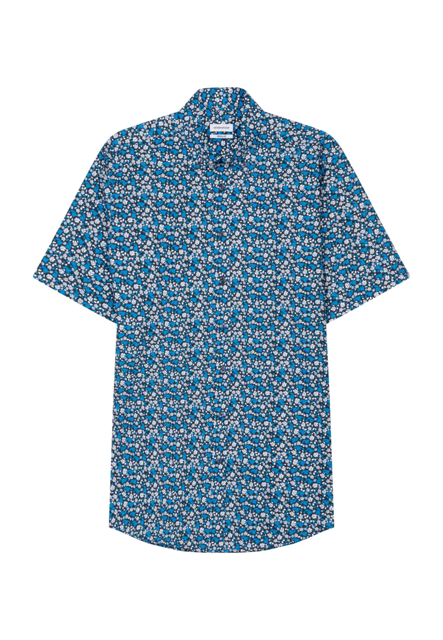 Seidensticker Herren Business Hemd - Regular Fit - Kent Kragen - Kurzarm - 100% Baumwolle