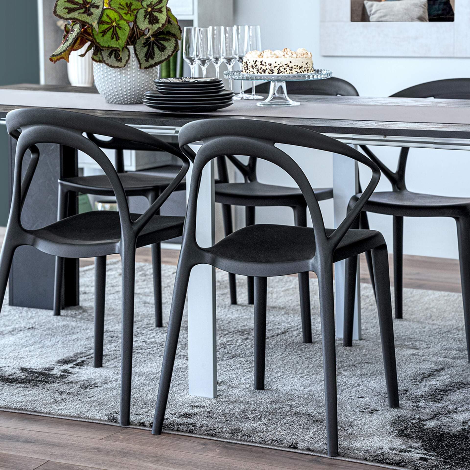 Lot De 4 Chaises De Jardin Modernes - Pieds Pivotants En Métal - Design élégant Pour Terrasse Et Extérieur - Marron - 7