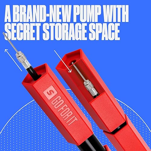 Miniatura 2 de SPORTBIT Bomba de bola para pelotas deportivas  Sistema de inflado de empuje y tracción  Bomba de mano para todas las pelotas de ejercicio  Bomba de