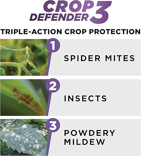 Miniatura 2 de Grower's Ally Crop Defender 3 listo para usar, 24 onzas, control natural, seguro y orgánico de insecticidas y fungicidas para plantas, moho