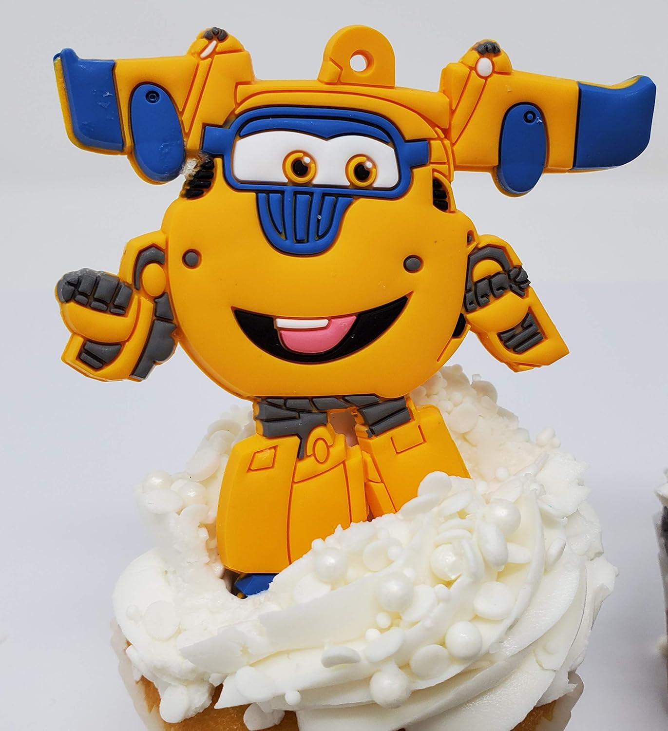 Super Hero Super Wings Birthday Cake Cupcake Topper Set Featuring Characters And Decorative Accessories Grocery Gourmet Food Amazon Com