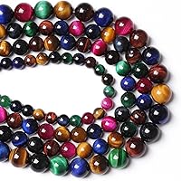 Vista 75 de 45 piezas de cuentas de jade birmano de piedra natural de 5⁄16 pulgadas (8 mm) para hacer joyería, pulseras de cristal de bricolaje