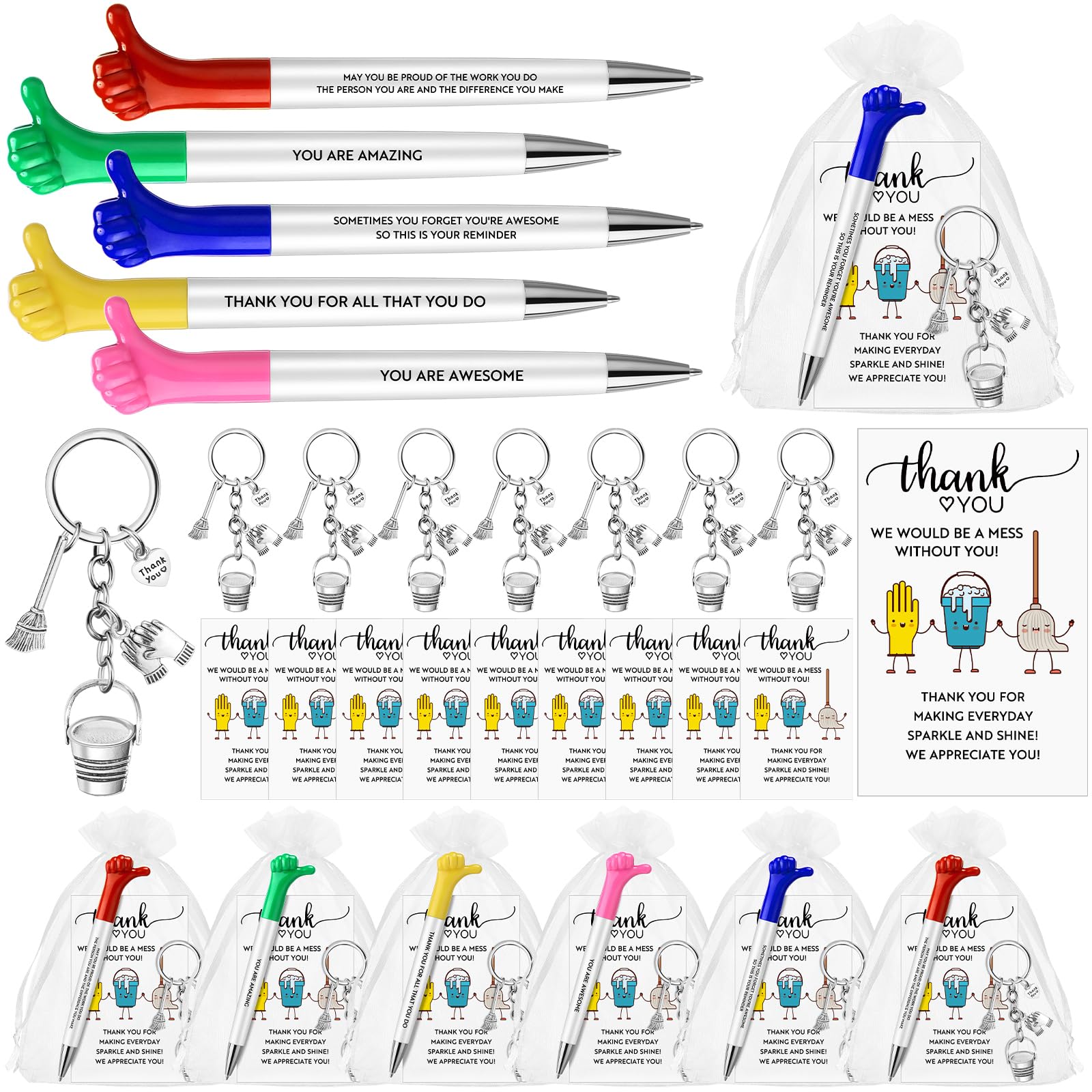 Amazon.com : Motipuns 15 Sets Housekeeping Week Appreciation Gifts ...