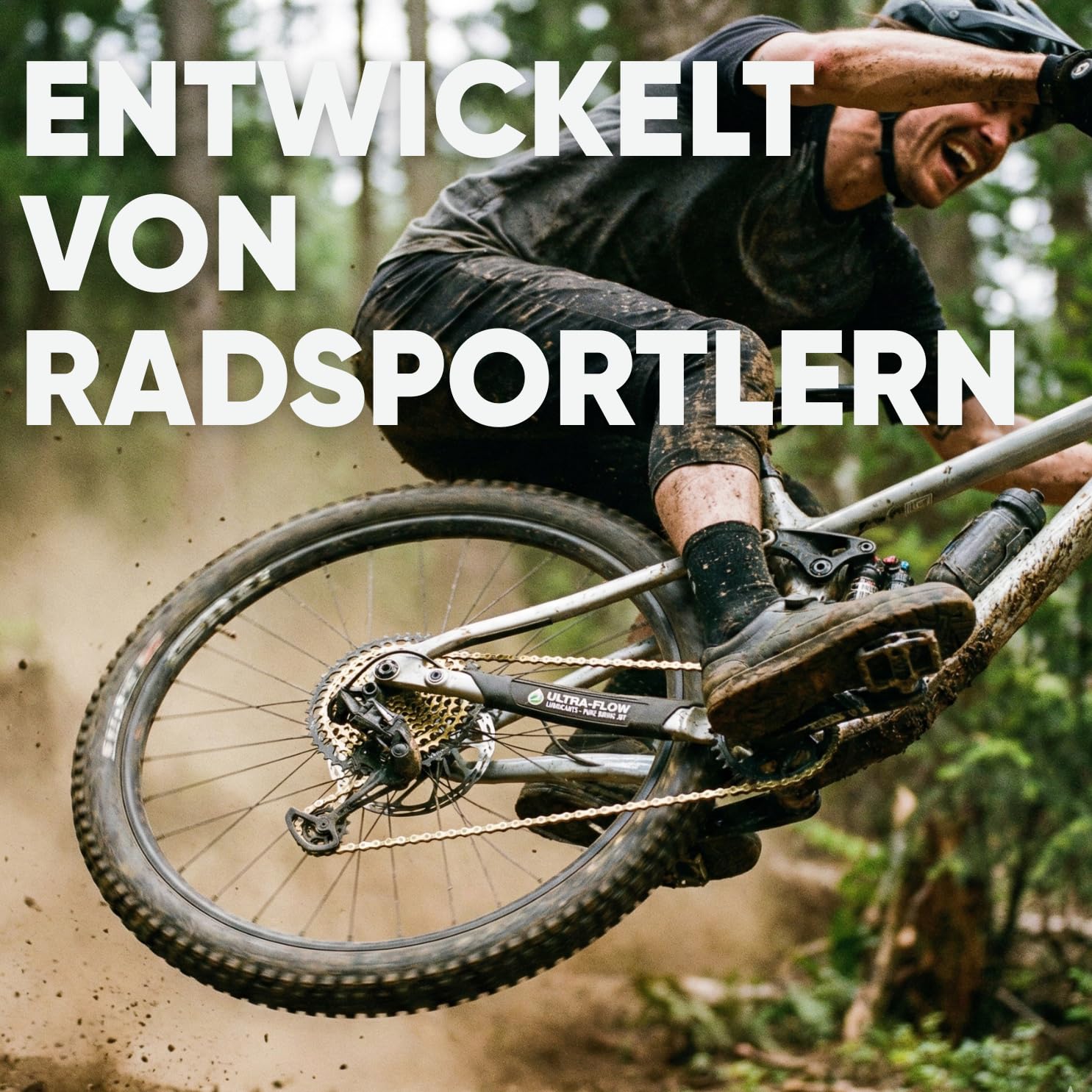 24SENDIT Flüssiges Kettenwachs für Fahrradkette 120 ml – mit Nano-Keramikpartikeln. PTFE-frei, reduziert Reibung, schützt vor Verschleiß. Für Rennrad, MTB, Gravel & E-Bike Fahrradkette