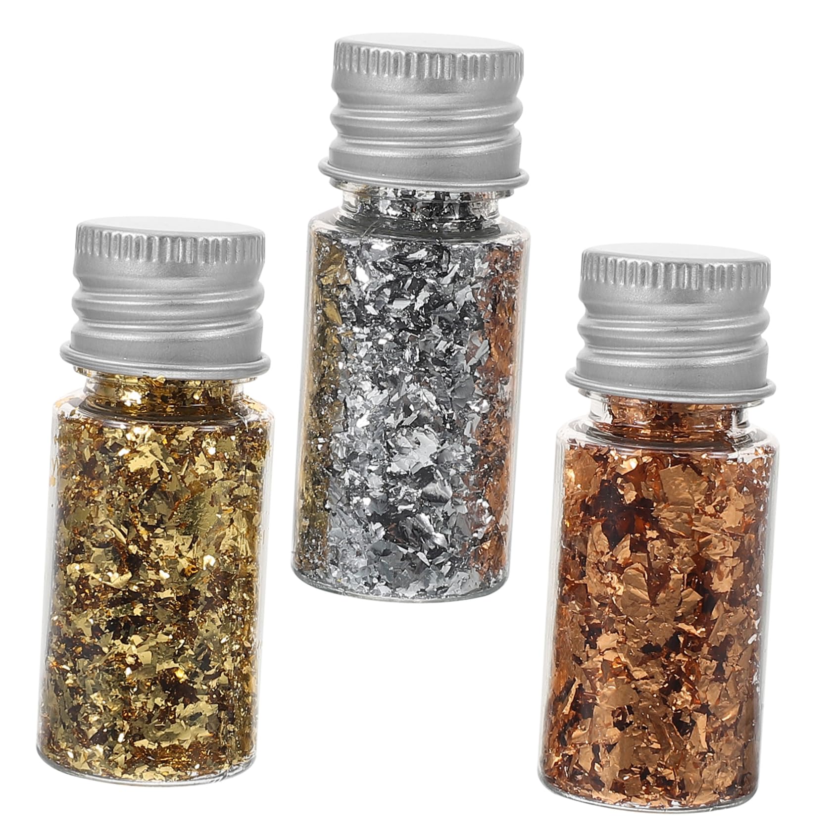 AUTSUPPL Luxury Gold Nail Flakes Foil Paper for Nails 1 Set Foil Flakes for DIY Manicure