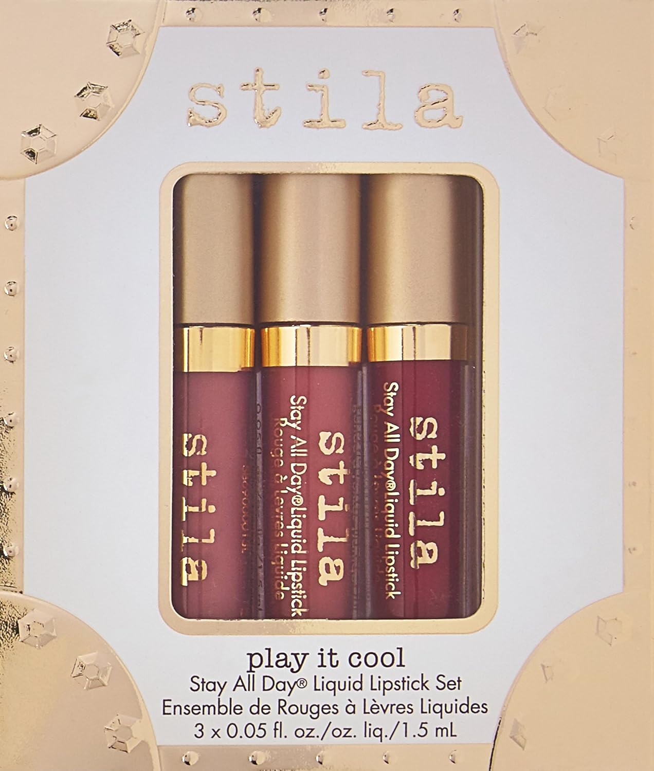 Amazon Com Stila Play It Cool Stay All Day Liquid Lipstick Set Stila Beauty Personal Care