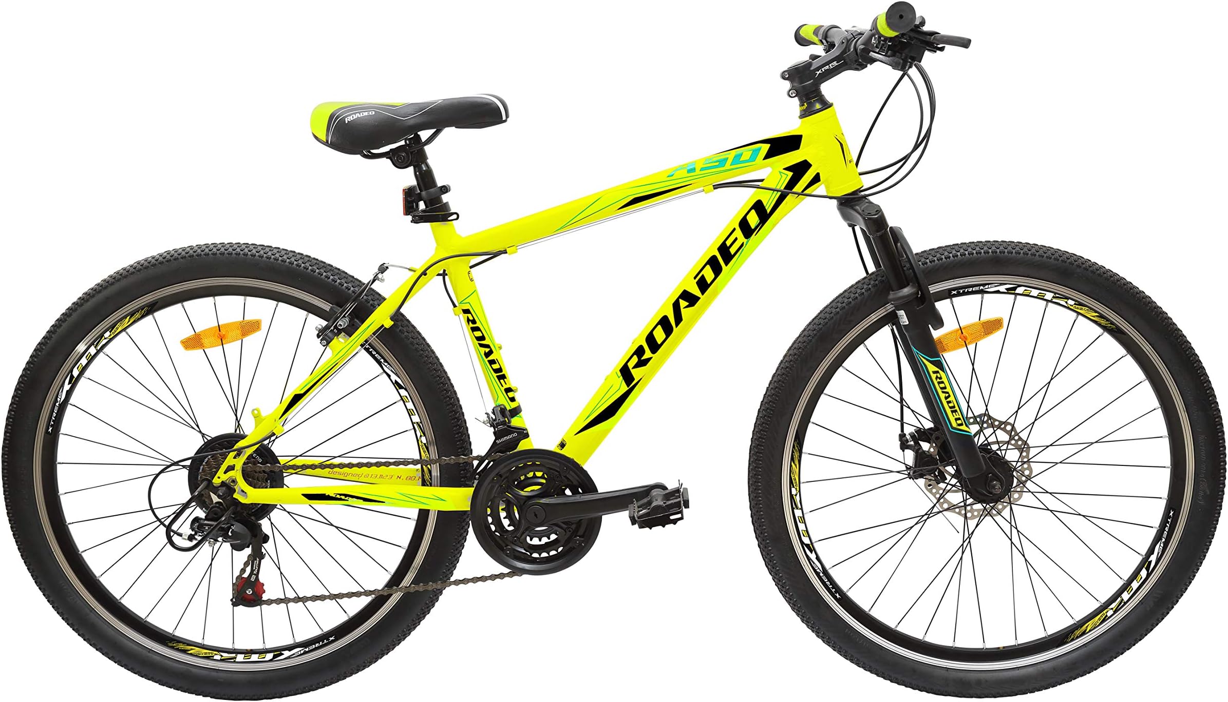 Hercules Roadeo A50 26T 21 Speed Premium Geared Cycle(Radiant Yellow)