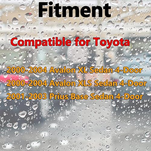 Miniatura 2 de Cheriezing Juego de 2 boquillas para limpiaparabrisas con doble agujero, compatible con Toyota 2000-2004 Avalon 2001-2003 Prius 85381-44010