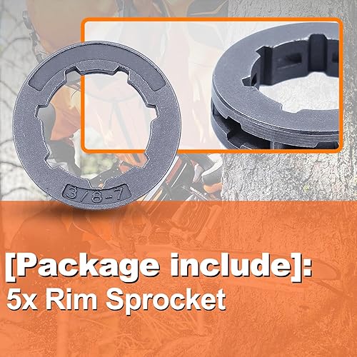 Miniatura 4 de Piñón de llanta 38 7T para Stihl MS660 066 MS650 064 MS661 MS460 046 MS461# 68210, rueda dentada