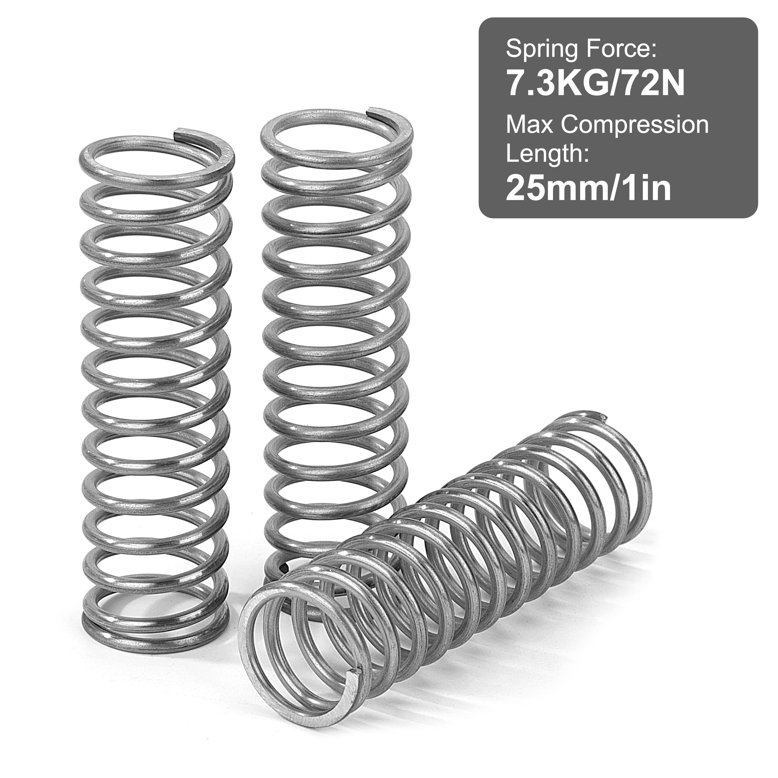 GUNGY Druckfedern 30 Mm – 20 Stück, 0,7 Mm Draht, 5 Mm Außen-Ø, Max. 2,1 Kg, Aus Edelstahl 304 – Für Mechanik & Reparatur