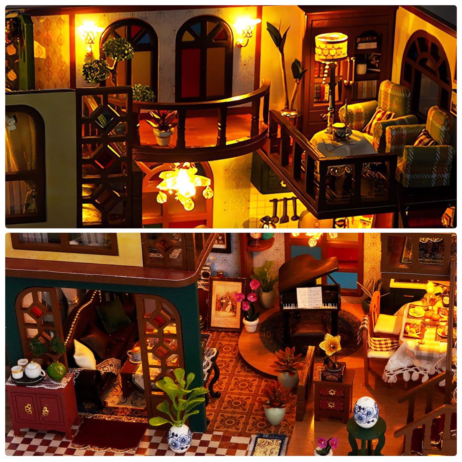 Foyucool Kit de Miniaturas para Adultos, Casa de Muñecas con Muebles, Kit DIY para Adultos, El Regalo Ideal para Navidad o cumpleaños, Sala de Clases — view 63