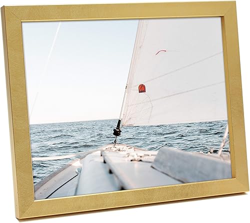 Miniatura 9 de MIMOSA MOMENTS Marco de fotos metálico, acabado satinado cepillado, exhibición de fotos para escritorio (plateado, 5 x 7 pulgadas)