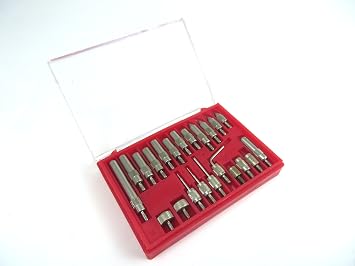 Taytools 113700 22 Piece Dial Indicator Point Tip Set in Protective Plastic Case