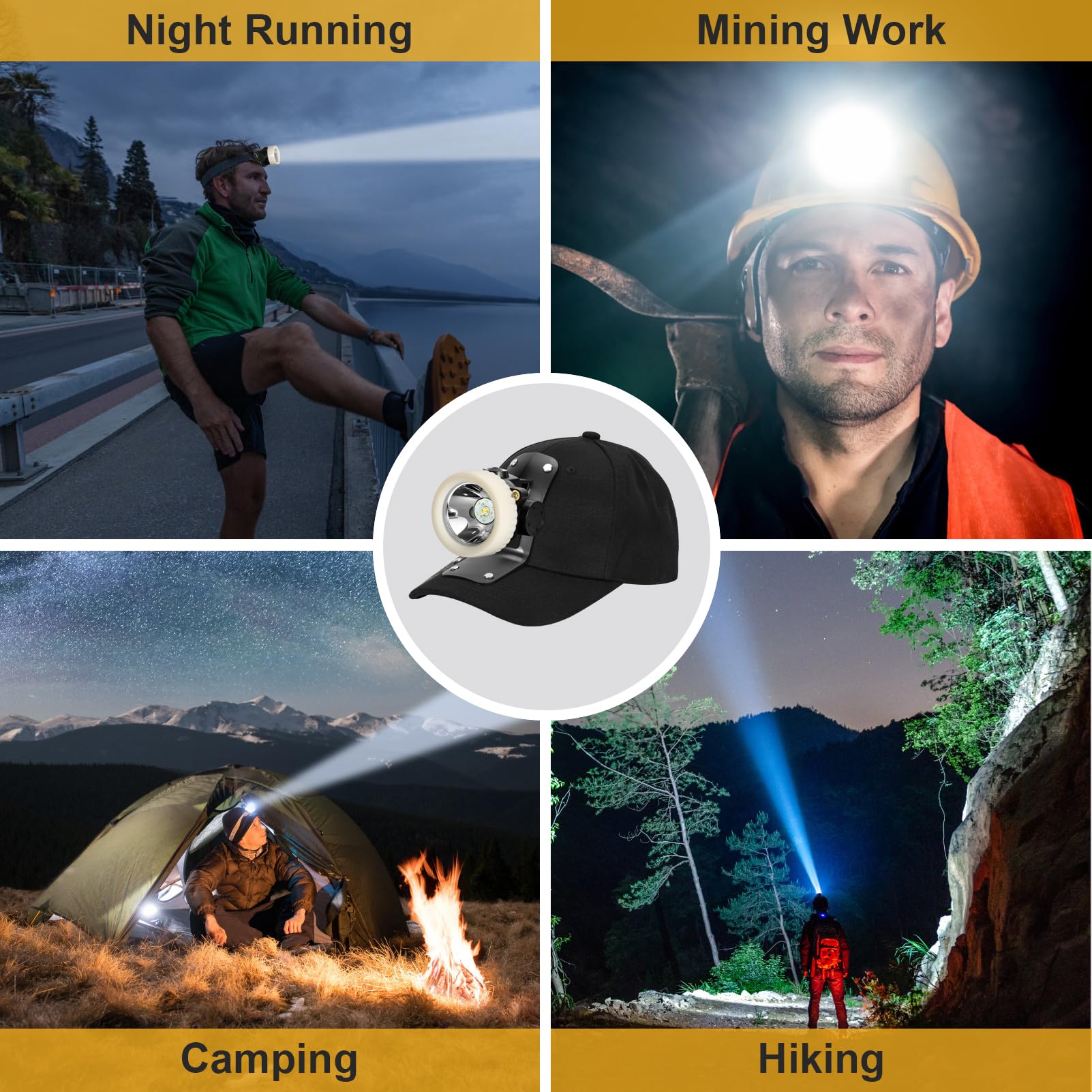 Amazon.com : Lokilo Super Bright 1+6 LED Mining Headlamp