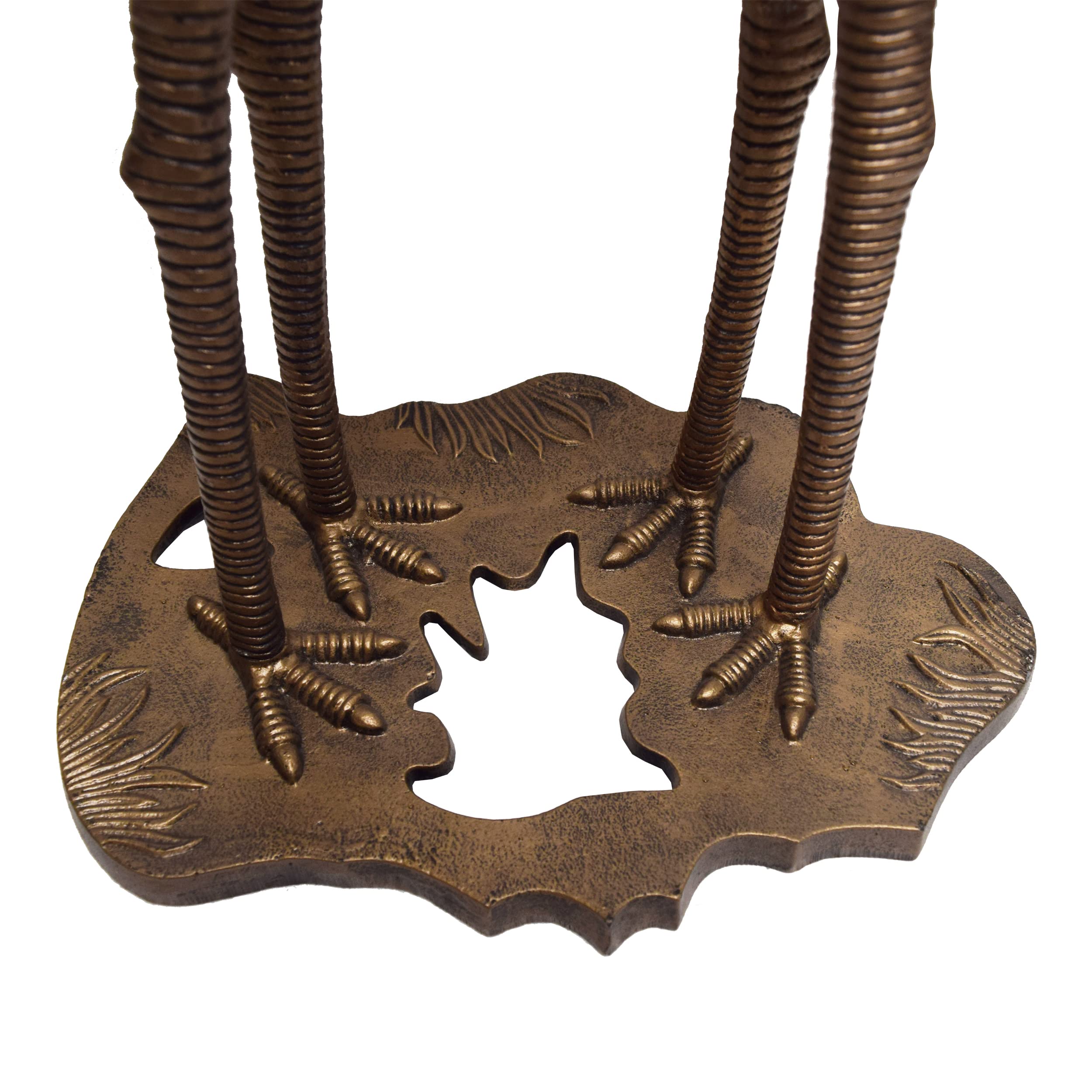 Oakland Living 2-Kranich-Lilien-Vogeltränke, Antik-Bronze, 42 x 40 x 75 cm (B x T x H)