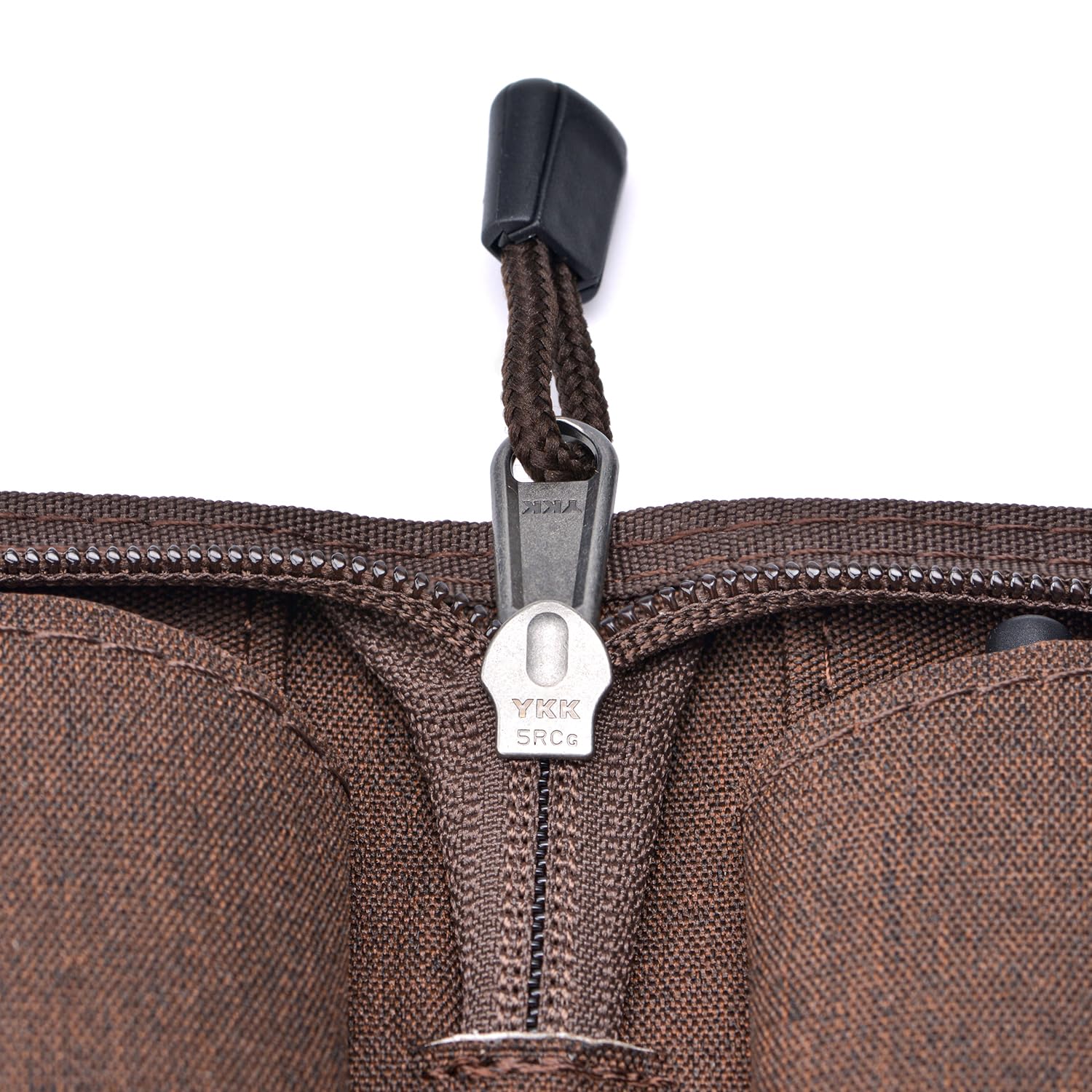 Lanxivi 48 Slots Fountain Pen Case, Brown Waterproof Canvas Pen Organizer with YKK Zipper Pen Bag - Image 4