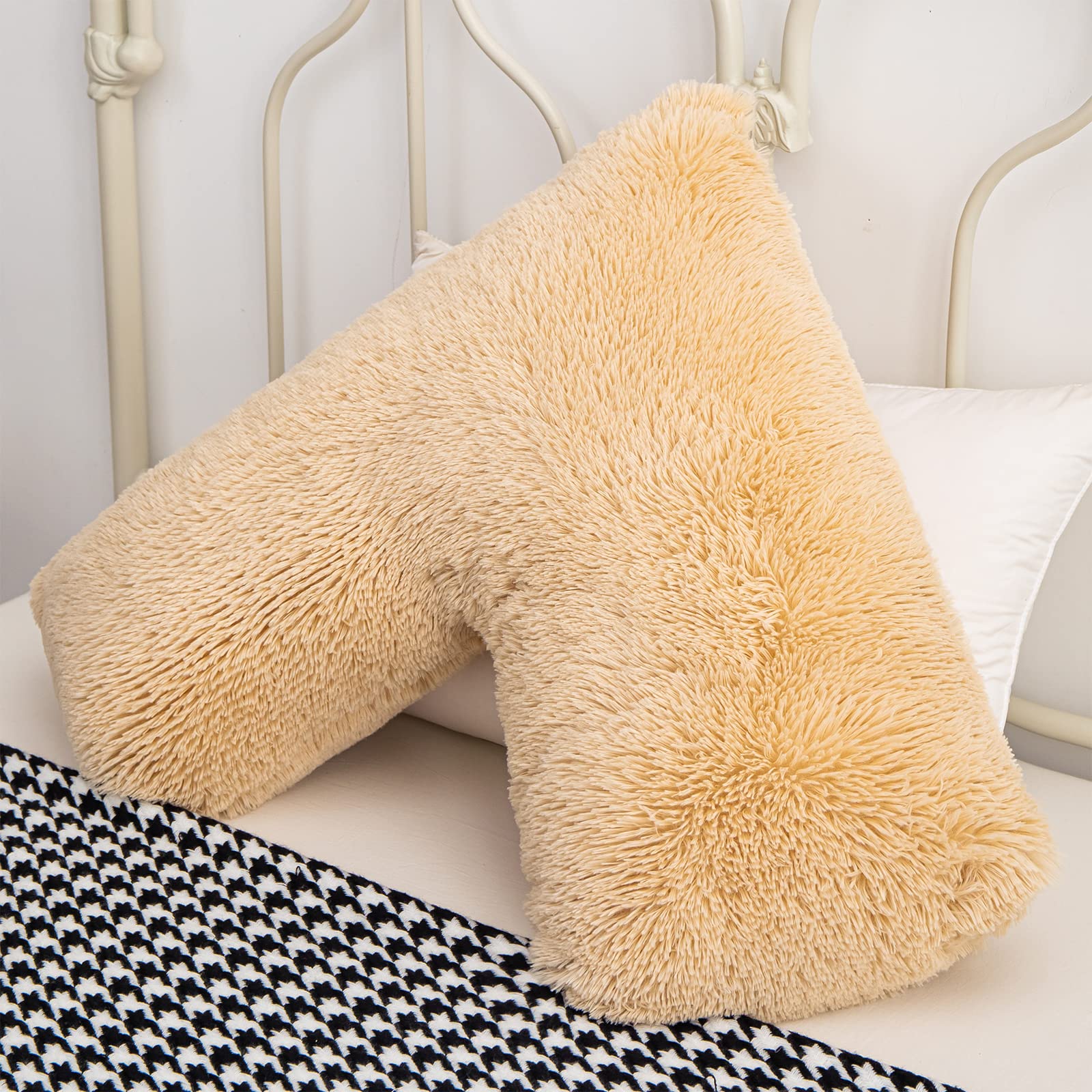 Neck Pillow Fluffy Fleece V Pillow Buy Habitat Fleece V Shaped