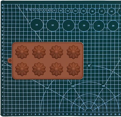 Miniatura 6 de Acvcatto Moldes de silicona de trufa, molde de caramelo de crema de chocolate para hornear cupcakes, mantequilla, pudín de hielo, 8 cavidades