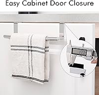 Vista 9 de KES Toallero para puerta de gabinete, toallero de cocina sobre el gabinete, toallero de barra de toalla de acero inoxidable SUS304, paquete de 2