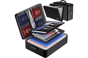 ENGPOW Fireproof Document Bag with Lock