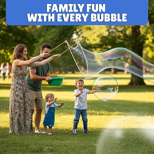 Miniatura 6 de Bubbles for Kids  Varita gigante de burbujas y mezcla de polvo  Hace 14 galones (1792 onzas) de solución de burbujas  Recambio de burbujas para