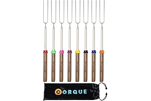 Marshmallow Roasting Tongs: Extendable and Heat-Resistant for Campfires, Bonfires, and BBQ