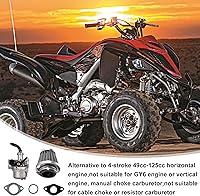 Vista 3 de Motorcycle Air Filters, 48mm Motorcycle Clamp on Air Intake Filter Set, Dirt Air Filter for 49CC-125CC Engine Model, Carburetor Air Filter for